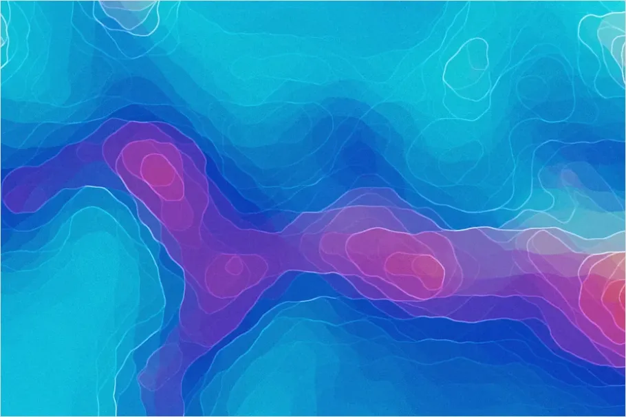 Detail Topographic Contour Lines Background Pattern Number 3
