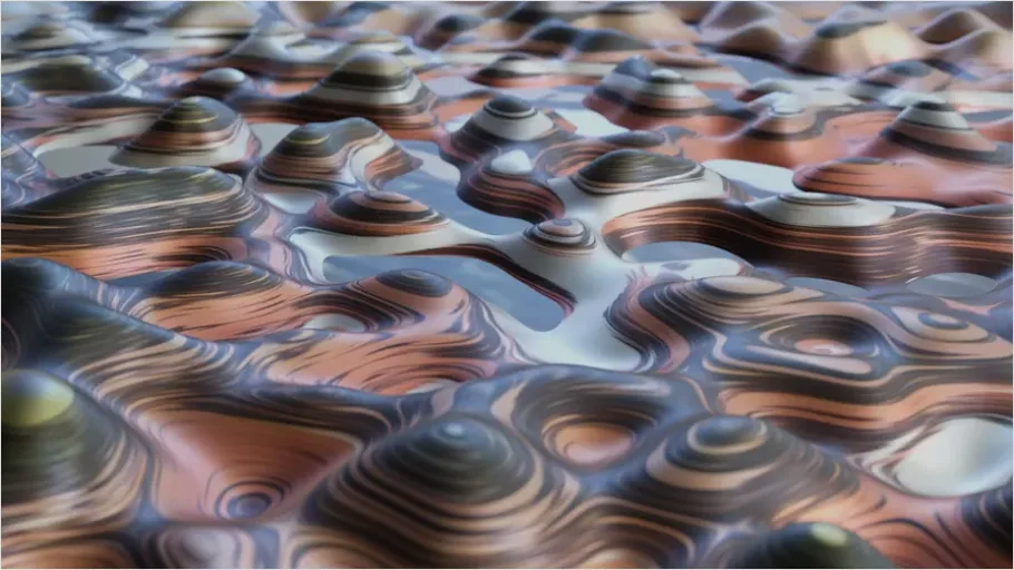 Detail Topographic Contour Lines Background Pattern Number 6