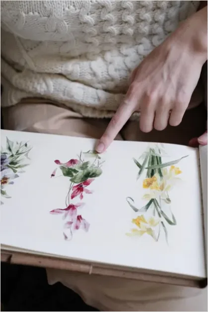 Detail Vintage Botanical Illustration Page Scan Number 11