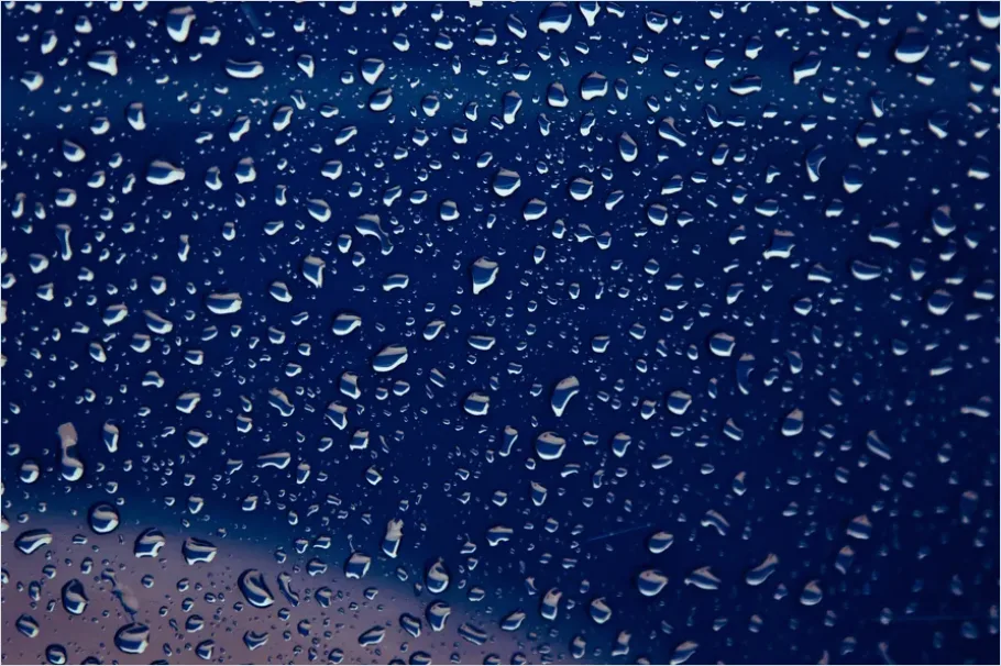 Detail Water Droplets On Glass Background Number 12