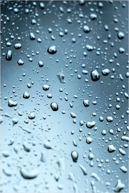 Detail Water Droplets On Glass Background Number 16