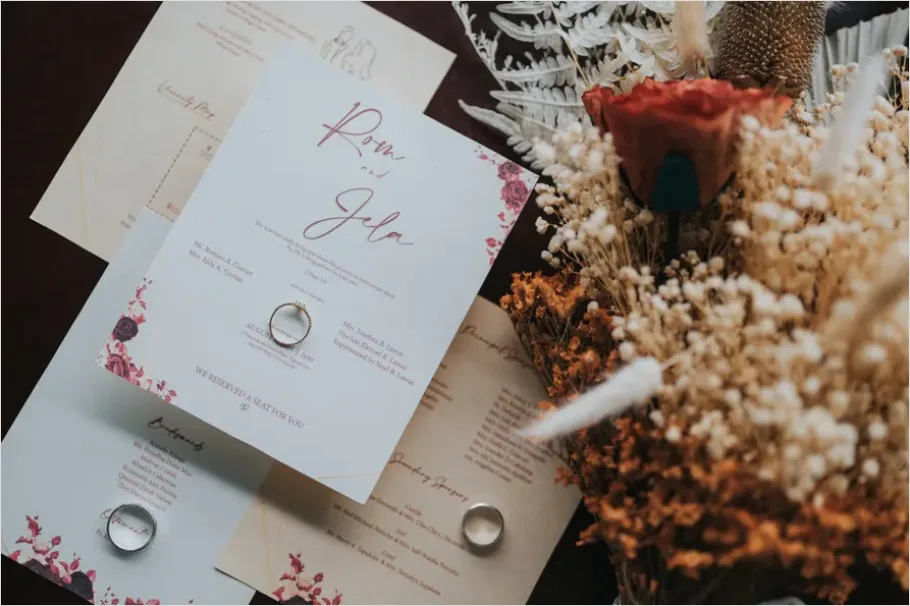 Detail Wedding Invitation Illustration Floral Design Number 13