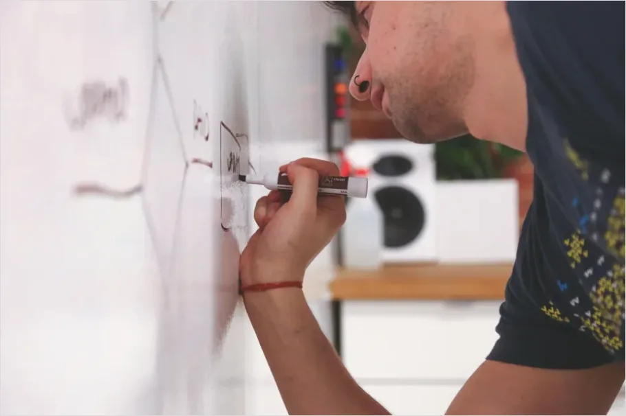 Detail Whiteboard Doodle Illustration Business Icons Number 8