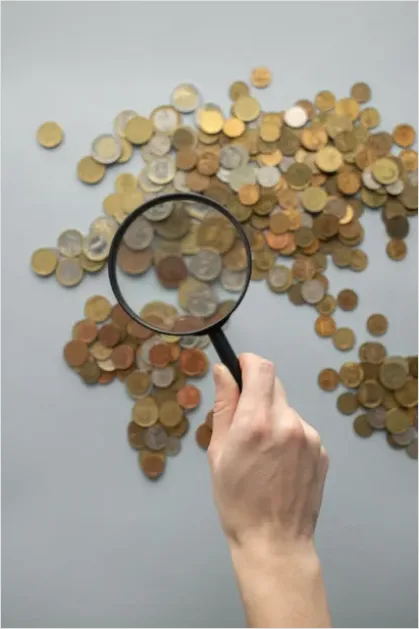 Detail World Map With Finance Icons Background Number 5