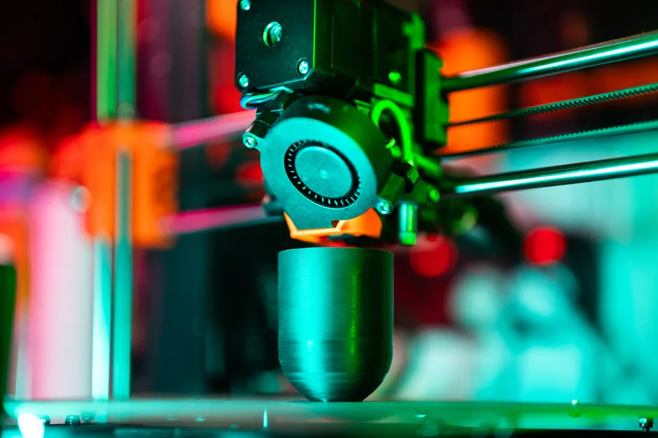 Detail 3d Printed Prototype On Workbench Macro Number 9