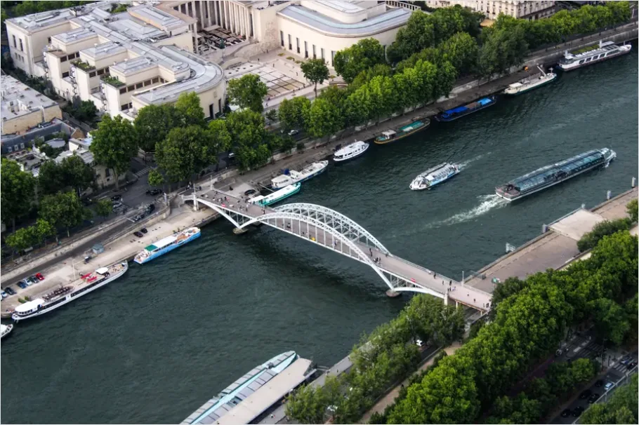 Detail Aerial View Bridge Over River Photo Number 12
