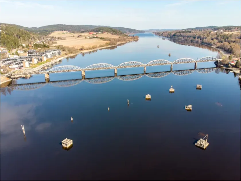 Detail Aerial View Bridge Over River Photo Number 10