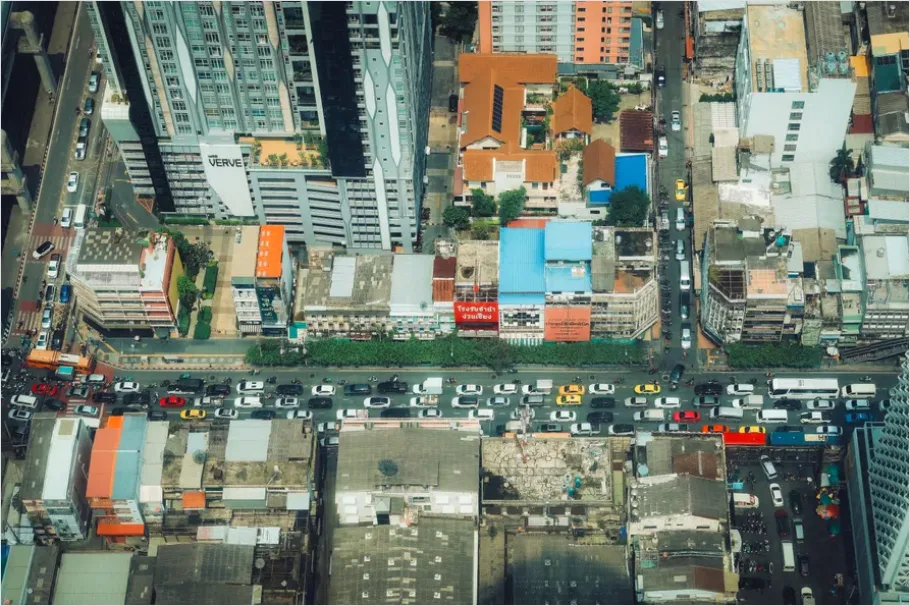 Detail Aerial View Downtown Blocks Photo Number 11