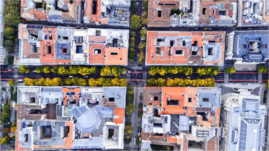 Detail Aerial View Downtown Blocks Photo Number 13