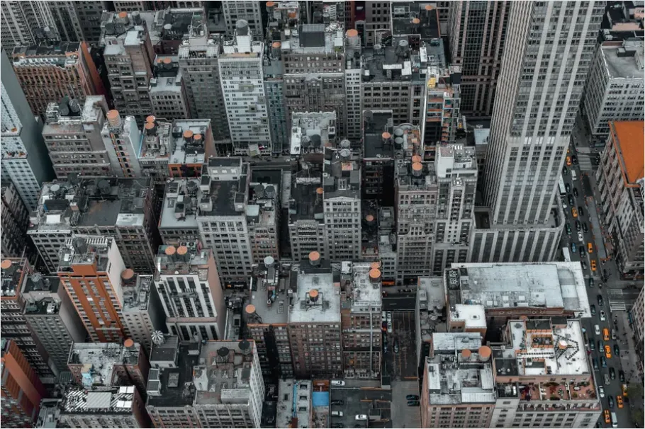 Detail Aerial View Downtown Blocks Photo Number 14