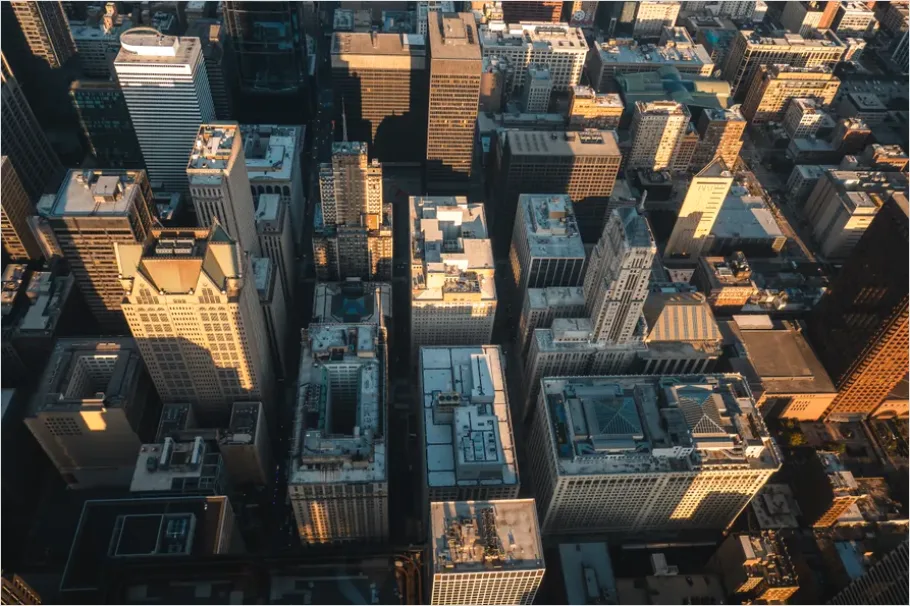 Detail Aerial View Downtown Blocks Photo Number 15