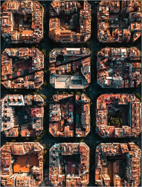 Detail Aerial View Downtown Blocks Photo Number 5
