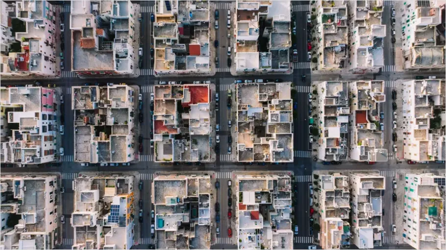 Detail Aerial View Downtown Blocks Photo Number 10