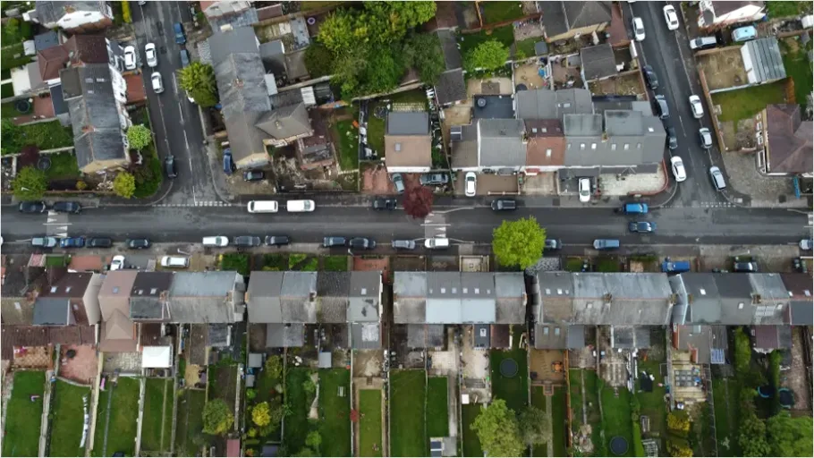 Detail Aerial View Residential Neighborhood Photo Number 2