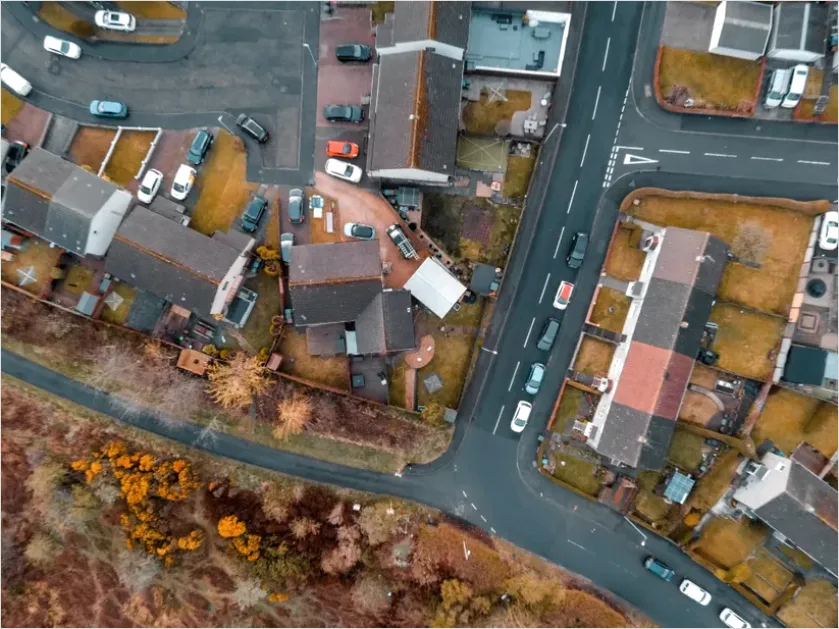 Detail Aerial View Residential Neighborhood Photo Number 13