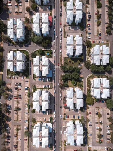 Detail Aerial View Residential Neighborhood Photo Number 5