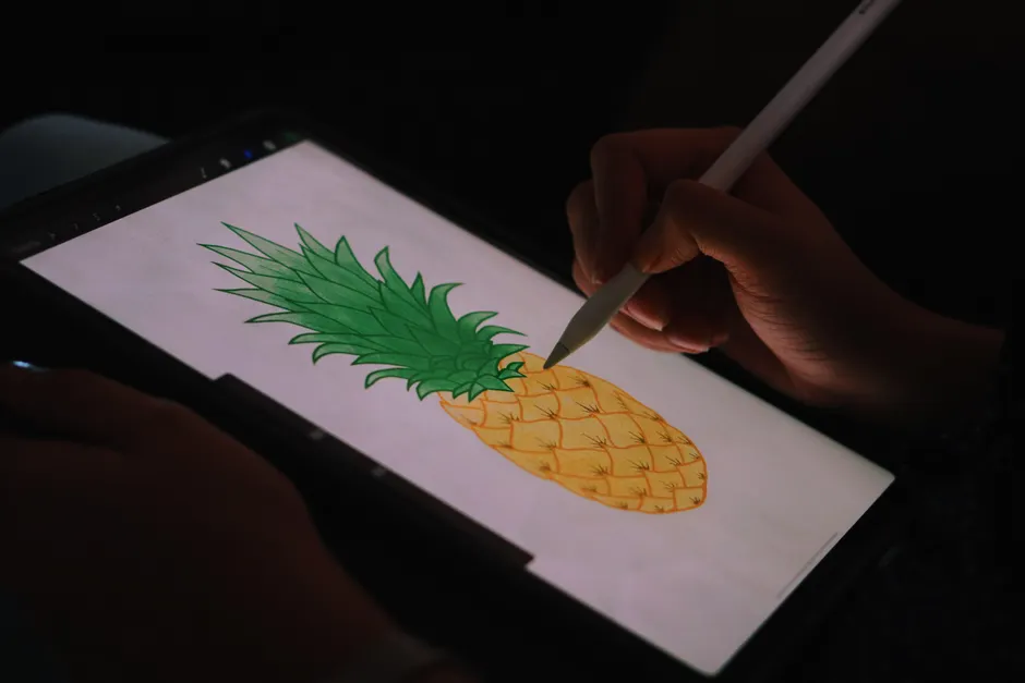 Detail App Design Wireframe On Tablet Stylus Number 14