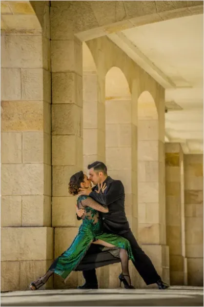 Detail Ballroom Dancers Elegant Pose Photo Number 11