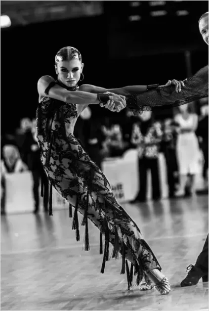 Detail Ballroom Dancers Elegant Pose Photo Number 12