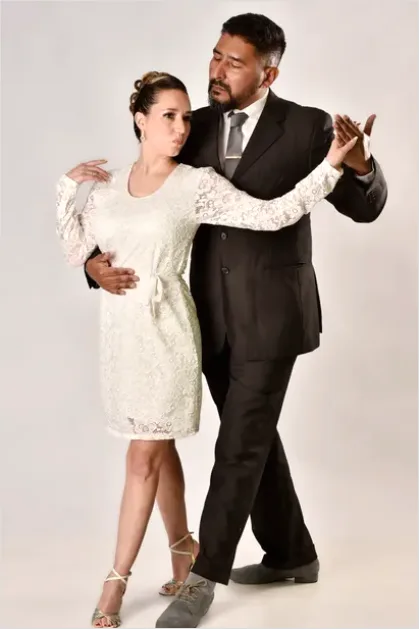 Detail Ballroom Dancers Elegant Pose Photo Number 15