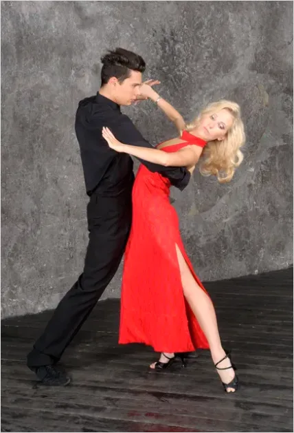Detail Ballroom Dancers Elegant Pose Photo Number 3