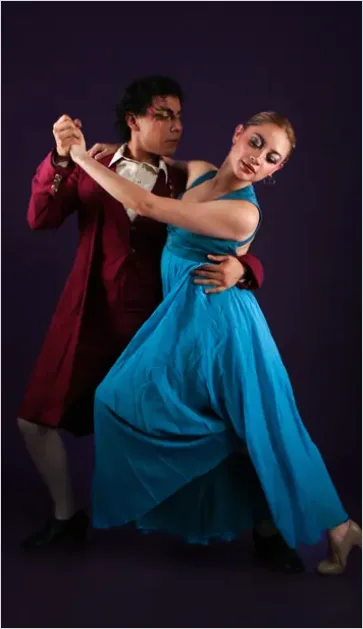 Detail Ballroom Dancers Elegant Pose Photo Number 9