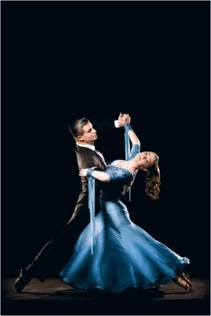 Detail Ballroom Dancers Elegant Pose Photo Number 10