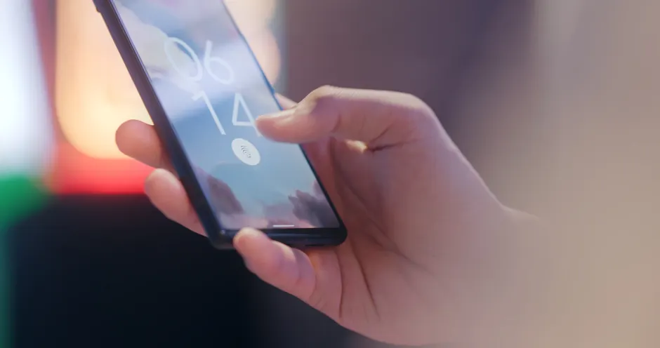 Detail Biometric Fingerprint Scanner Close Up Device Number 16