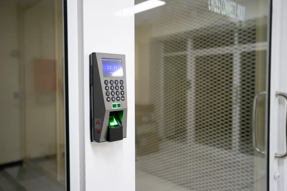 Detail Biometric Fingerprint Scanner Close Up Device Number 4