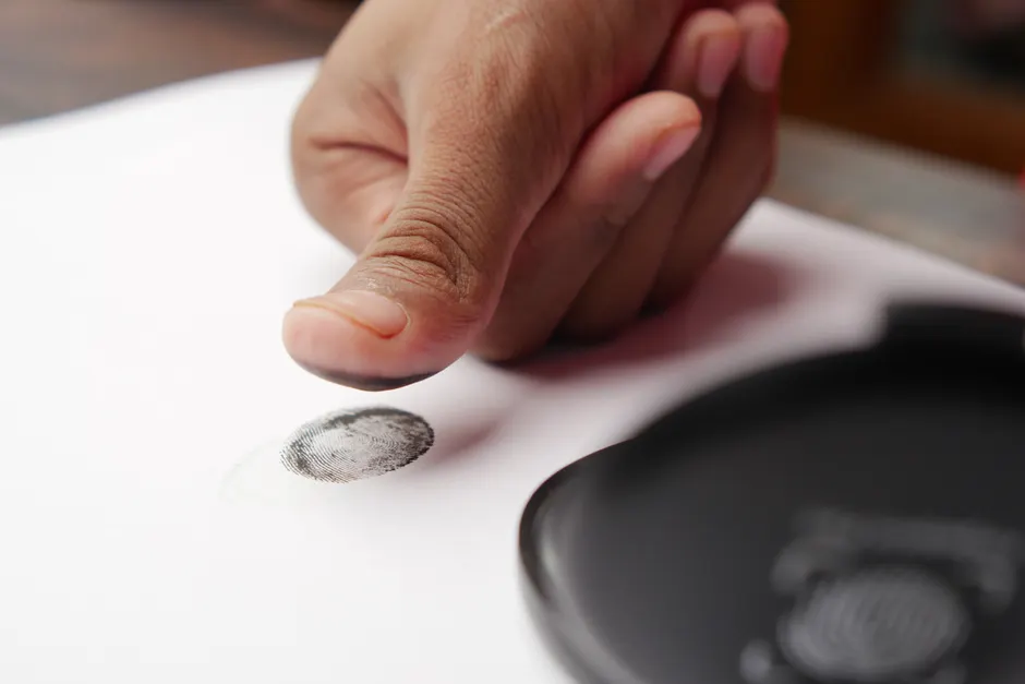 Detail Biometric Fingerprint Scanner Close Up Device Number 5