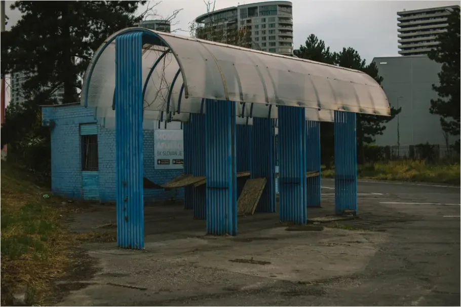 Detail Bus Stop Shelter Urban Photo Number 13