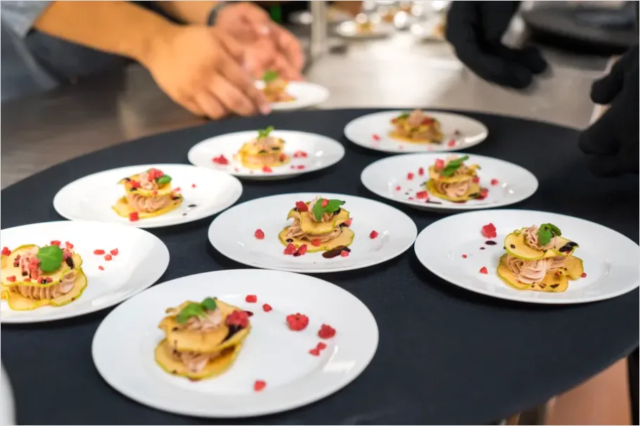 Detail Chef Plating At Food Festival Photo Number 2