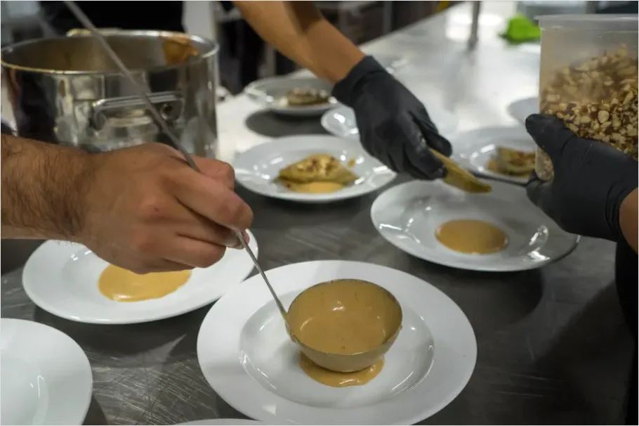 Detail Chef Plating At Food Festival Photo Number 13