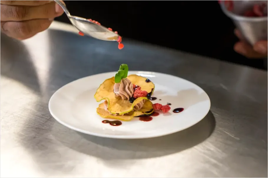 Detail Chef Plating At Food Festival Photo Number 3