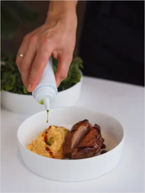 Detail Chef Plating At Food Festival Photo Number 9