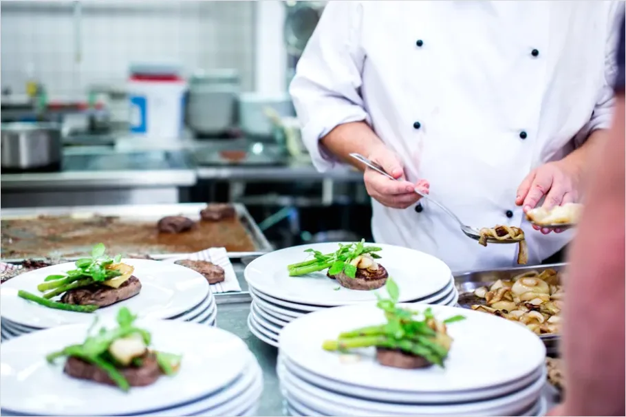 Detail Chef Plating At Food Festival Photo Number 10