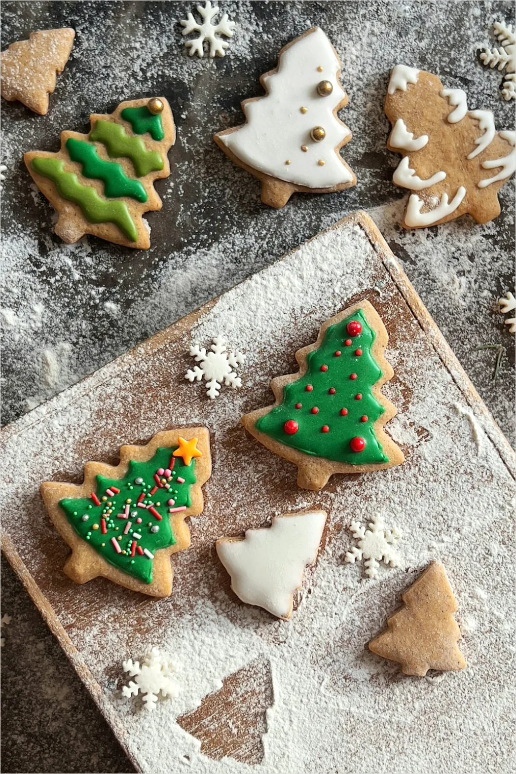 Detail Christmas Cookies Baking Sprinkles Flat Lay Number 2