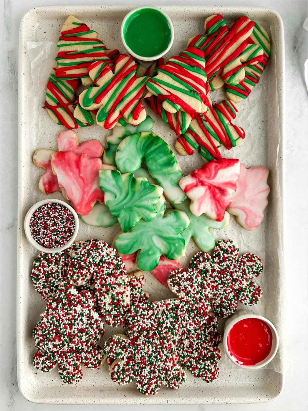 Detail Christmas Cookies Baking Sprinkles Flat Lay Number 13