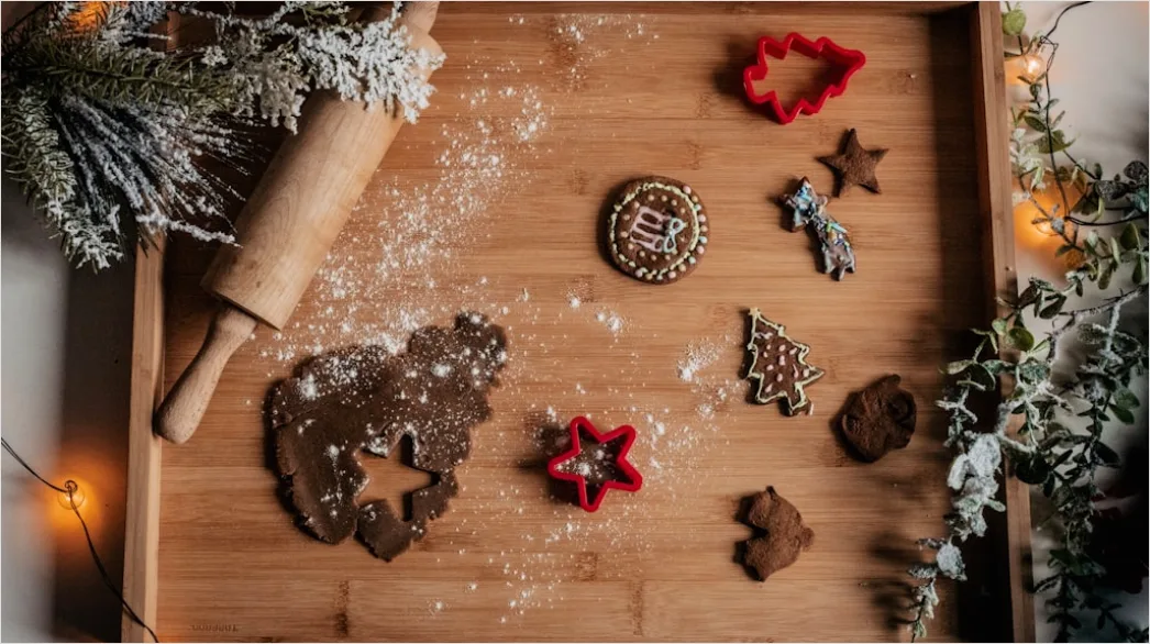 Detail Christmas Cookies Baking Sprinkles Flat Lay Number 15