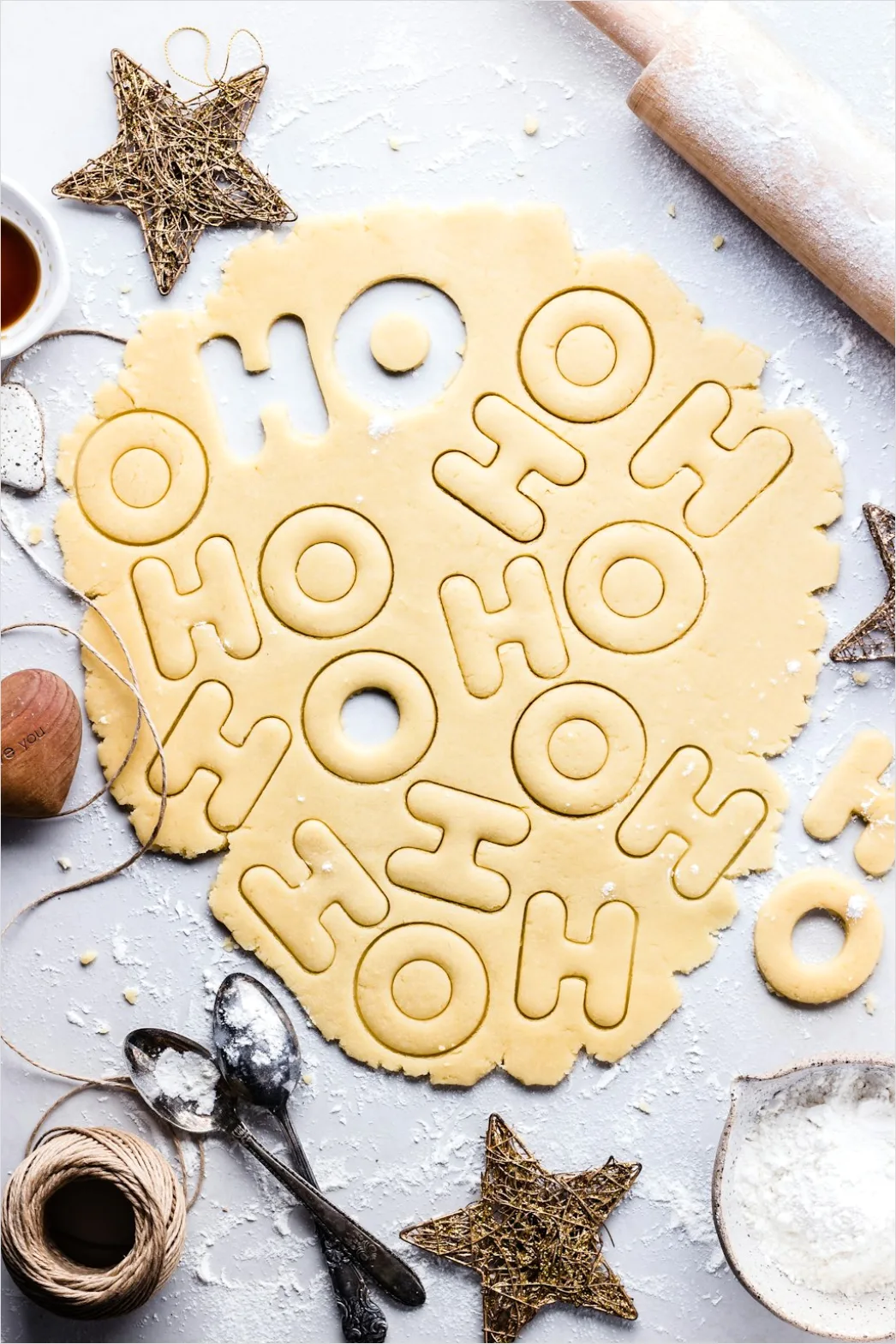 Detail Christmas Cookies Baking Sprinkles Flat Lay Number 3