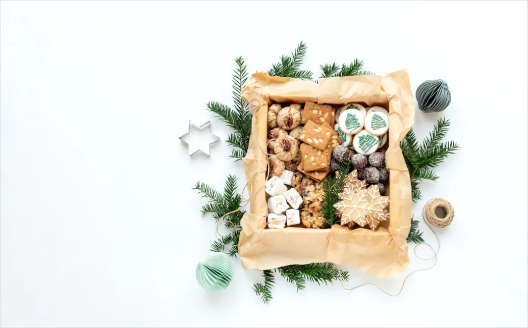 Detail Christmas Cookies Baking Sprinkles Flat Lay Number 8