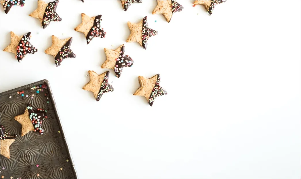 Detail Christmas Cookies Baking Sprinkles Flat Lay Number 9