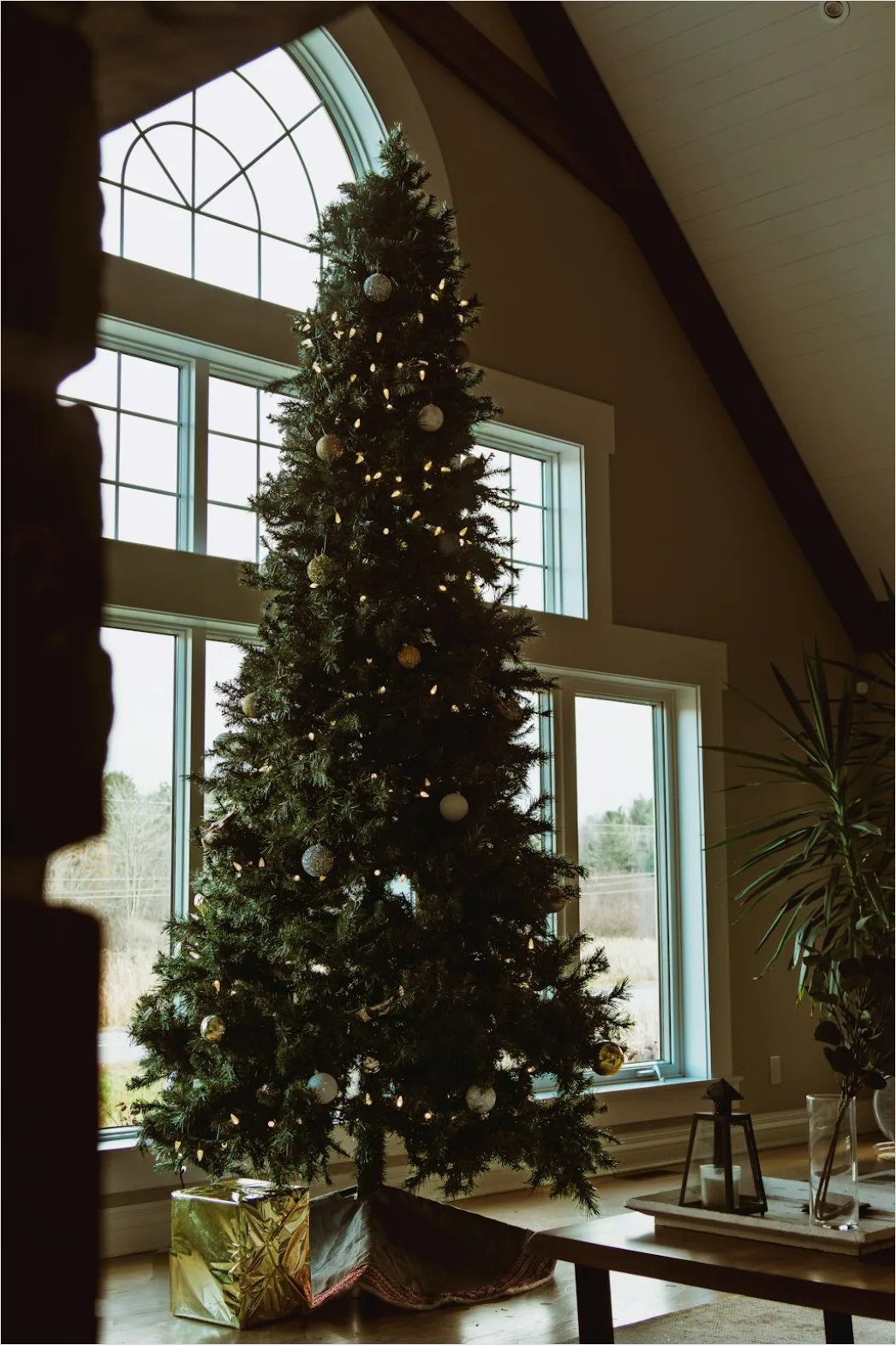 Detail Christmas Tree Decorating Family Living Room Number 10