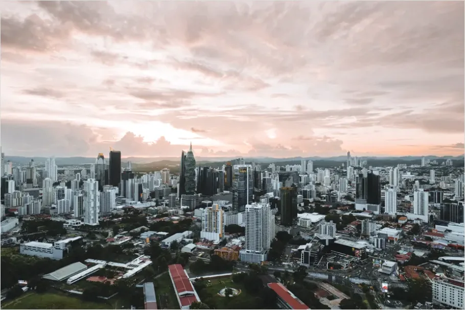 Detail City Aerial Drone Skyline Photo Number 11