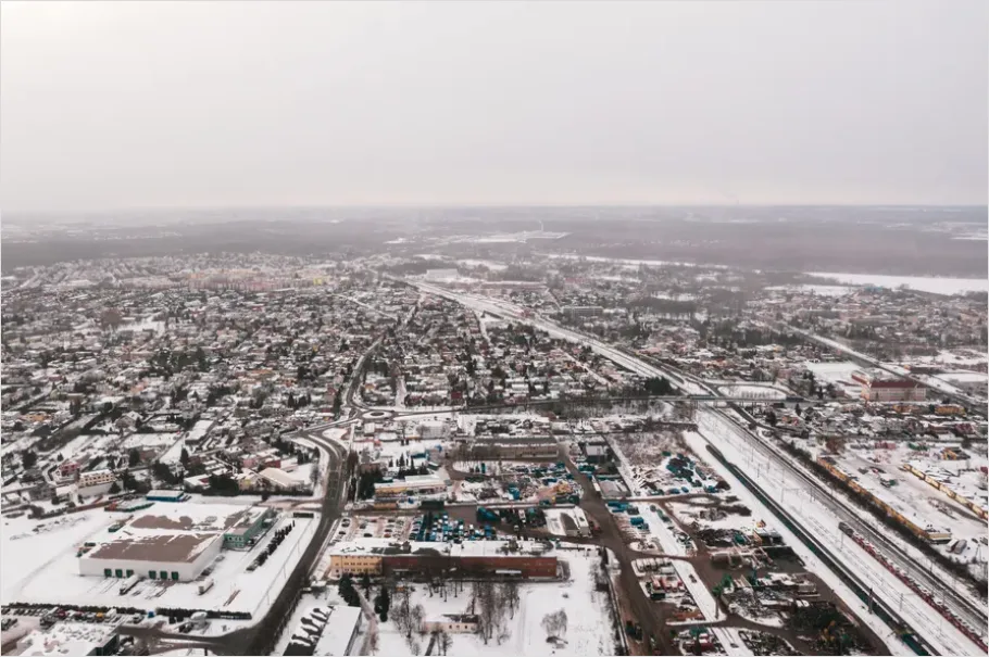 Detail City Aerial Drone Skyline Photo Number 13