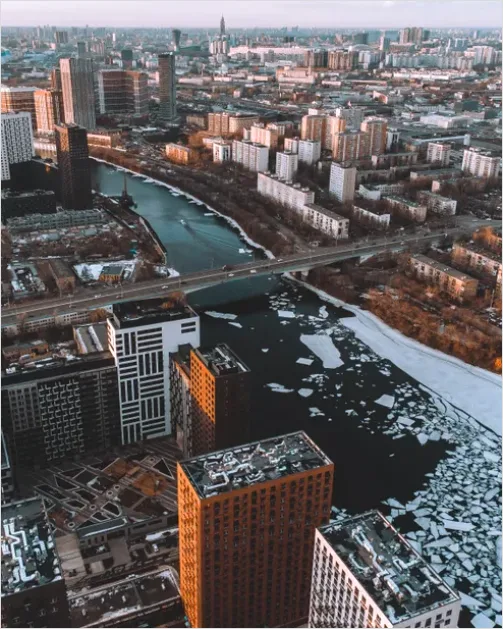 Detail City Aerial Drone Skyline Photo Number 16