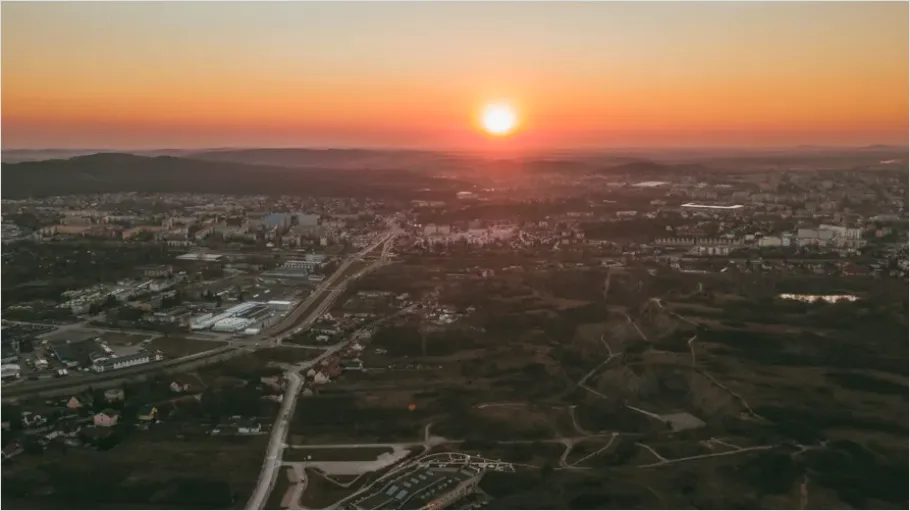 Detail City Aerial Drone Skyline Photo Number 5