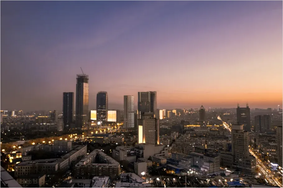 City Skyline Panorama Wide Angle 8335
