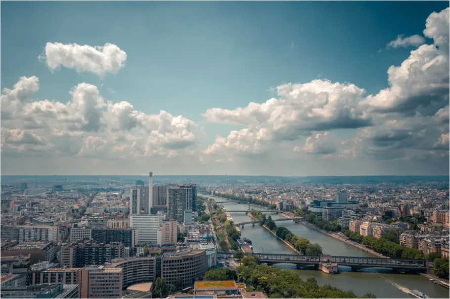 Detail City Skyline Panorama Wide Angle Number 12