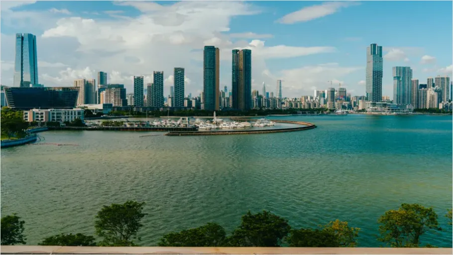 Detail City Waterfront Skyline Photo Number 15